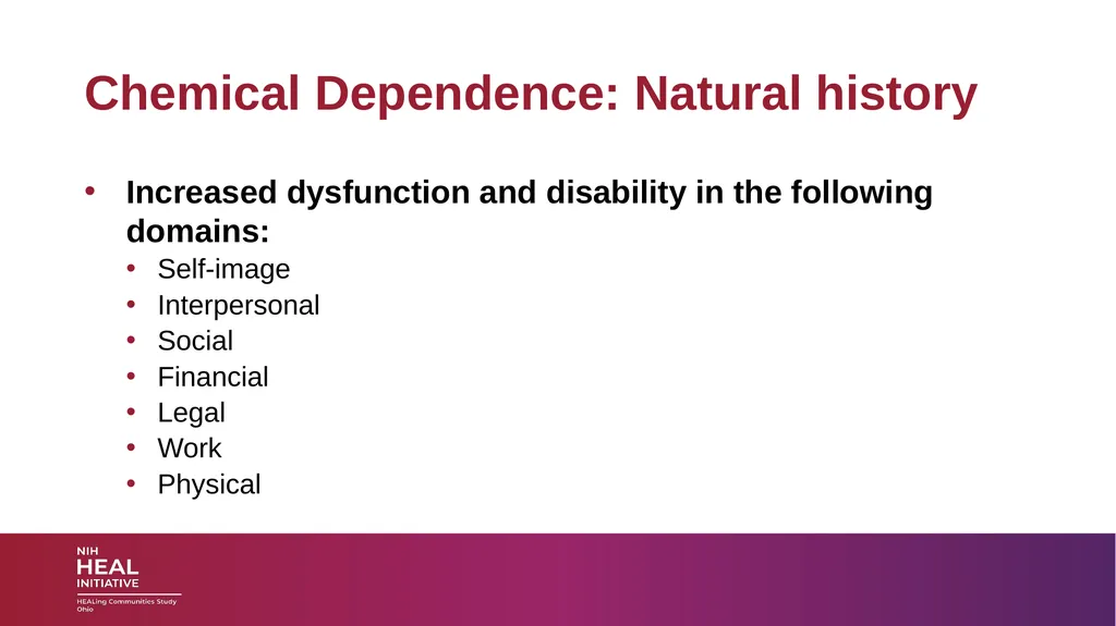 SUBSTANCE USE DISORDERS: Overview and applications - slide 24 of 48