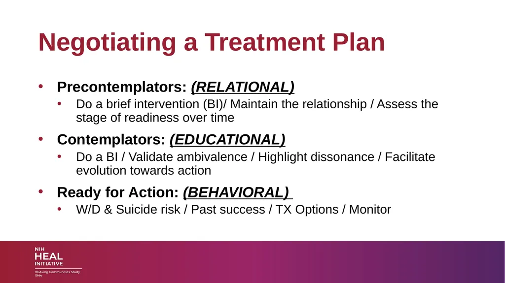 SUBSTANCE USE DISORDERS: Overview and applications - slide 41 of 48