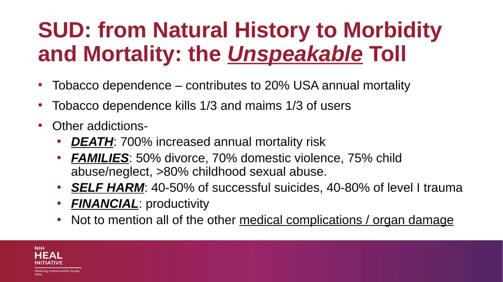 SUBSTANCE USE DISORDERS: Overview and applications - slide 26 of 48