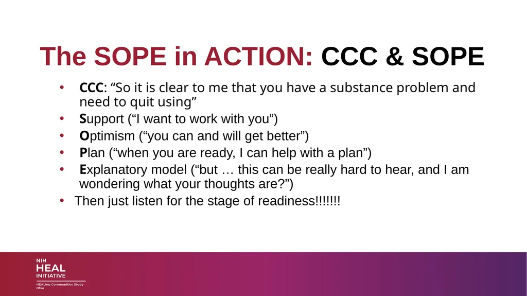 SUBSTANCE USE DISORDERS: Overview and applications - slide 38 of 48