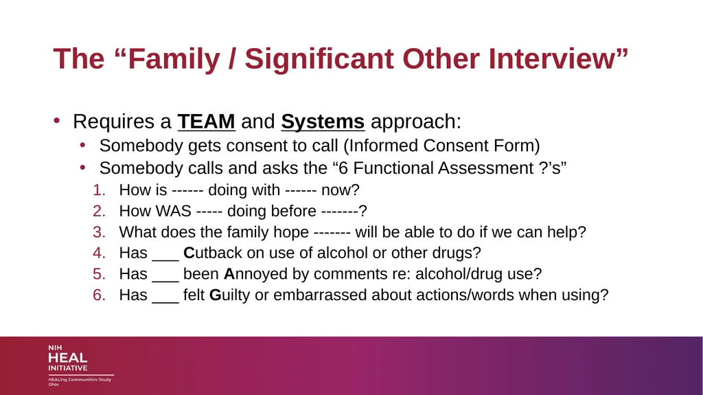 SUBSTANCE USE DISORDERS: Overview and applications - slide 31 of 48