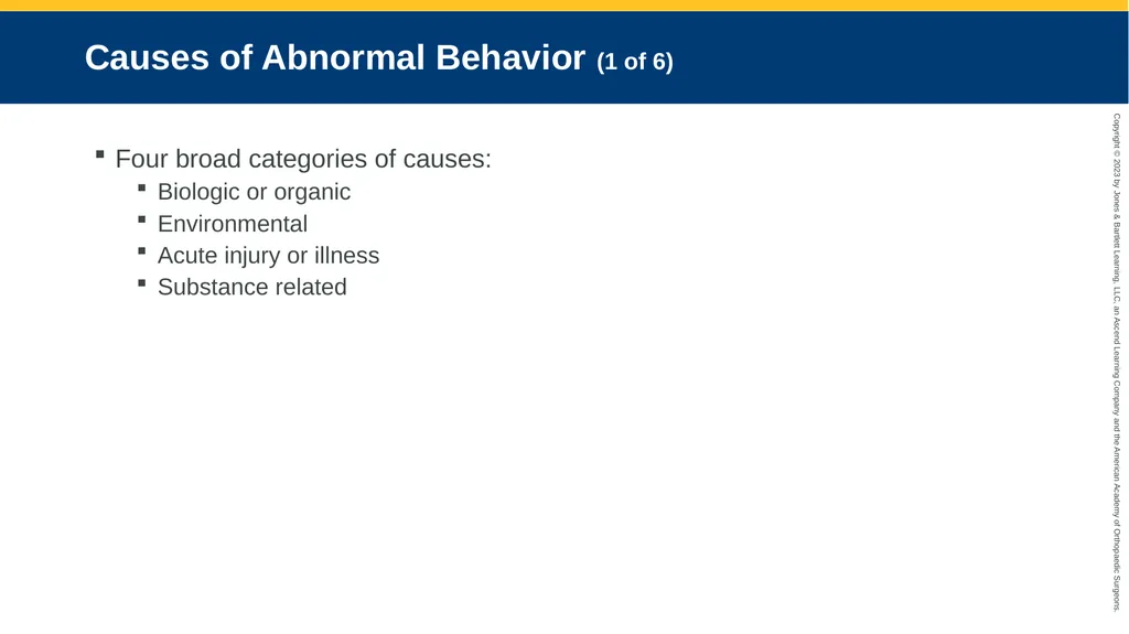 Psychiatric Emergencies CHAPTER 29 Introduction - slide 7 of 84