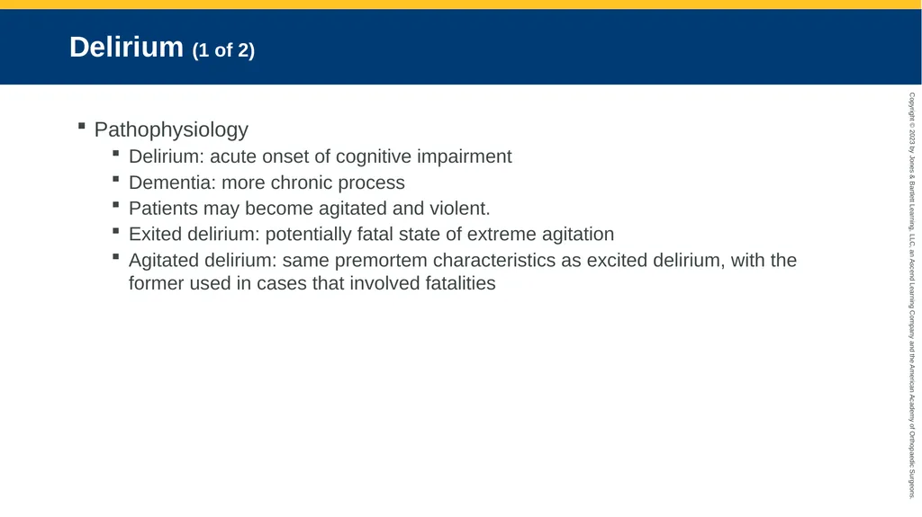 Psychiatric Emergencies CHAPTER 29 Introduction - slide 44 of 84