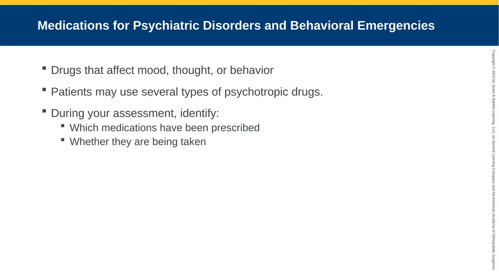 Psychiatric Emergencies CHAPTER 29 Introduction - slide 72 of 84