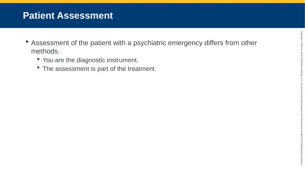 Psychiatric Emergencies CHAPTER 29 Introduction - slide 15 of 84