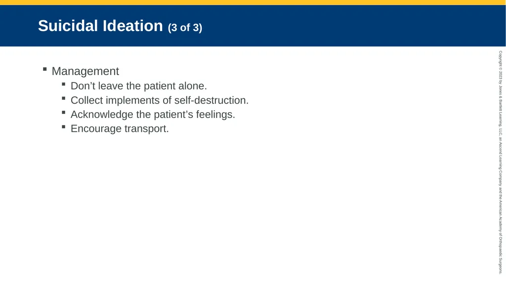 Psychiatric Emergencies CHAPTER 29 Introduction - slide 48 of 84