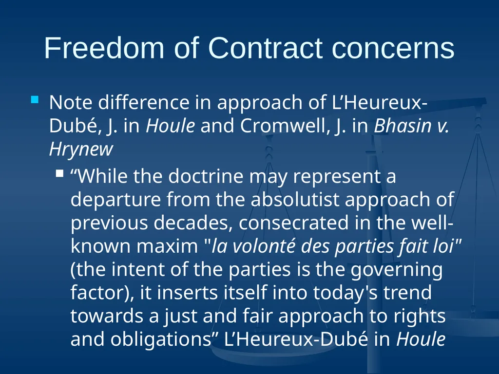 Good Faith in Contractual Relations Professor - slide 28 of 38