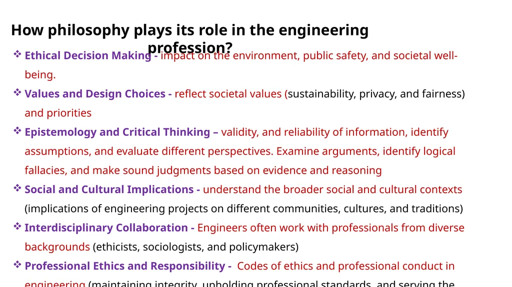 Course Code: 21GNH101J Course Name: Philosophy of - slide 9 of 43
