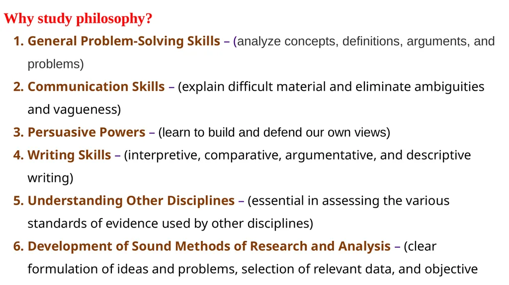 Course Code: 21GNH101J Course Name: Philosophy of - slide 4 of 43