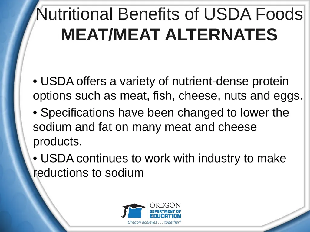 An Introduction to the USDA Food Distribution - slide 12 of 15