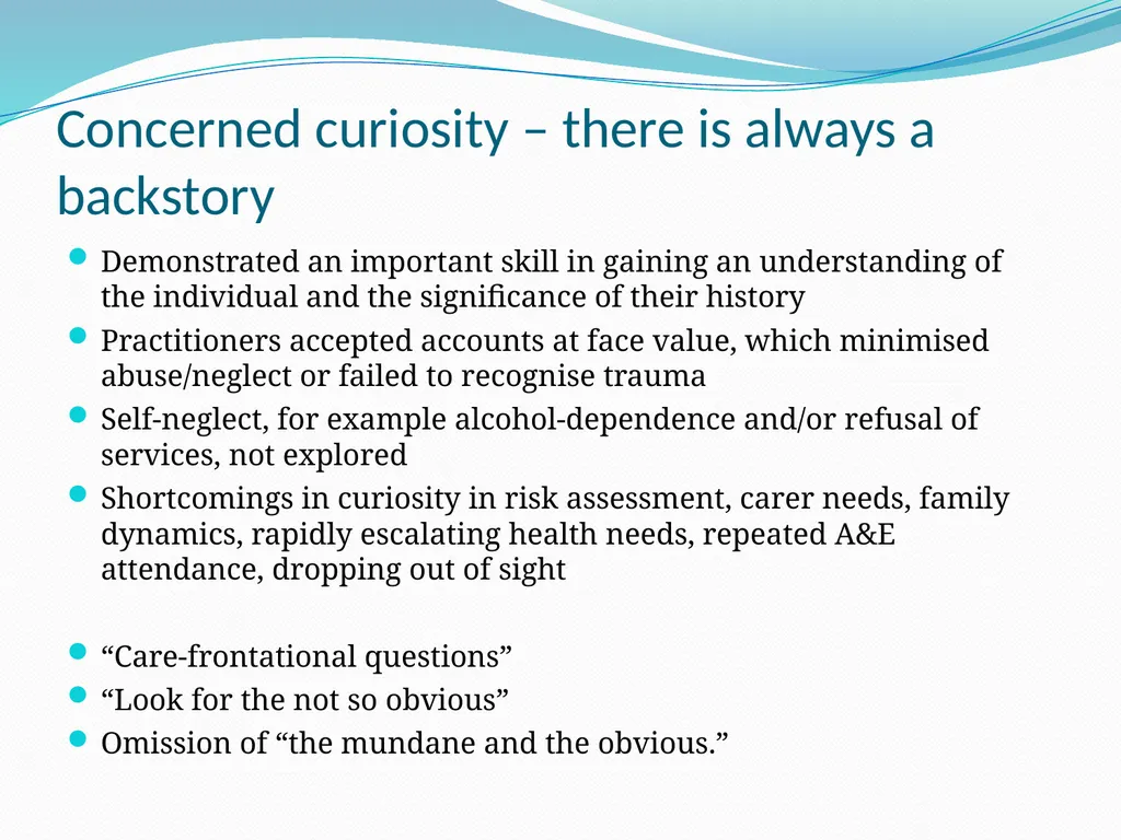 Self-neglect: the evidence-base from safeguarding - slide 11 of 50