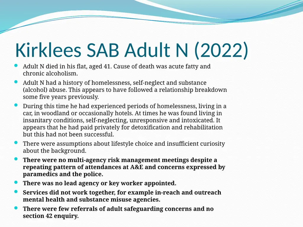 Self-neglect: the evidence-base from safeguarding - slide 29 of 50
