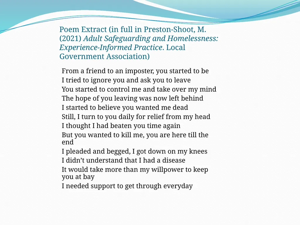 Self-neglect: the evidence-base from safeguarding - slide 9 of 50