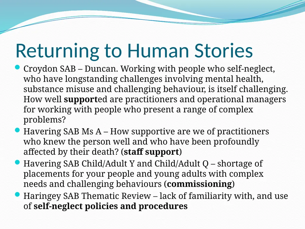 Self-neglect: the evidence-base from safeguarding - slide 31 of 50