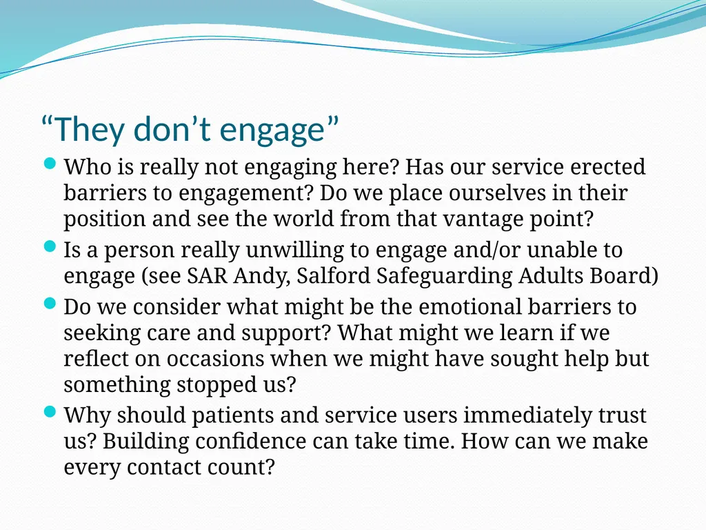 Self-neglect: the evidence-base from safeguarding - slide 24 of 50
