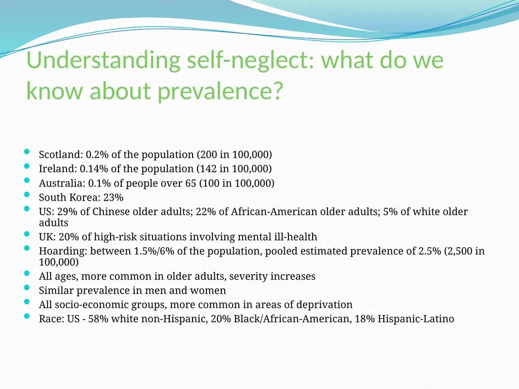 Self-neglect: the evidence-base from safeguarding - slide 3 of 50