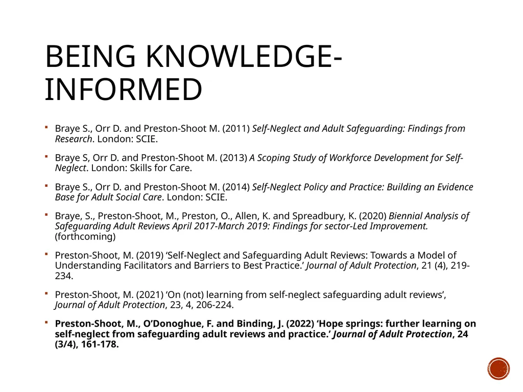 self-neglect: what works? The evidence-base for - slide 25 of 26