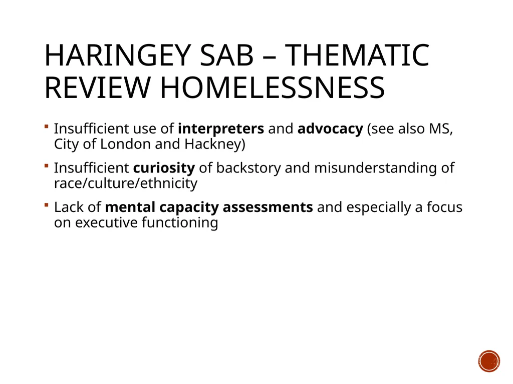 self-neglect: what works? The evidence-base for - slide 13 of 26