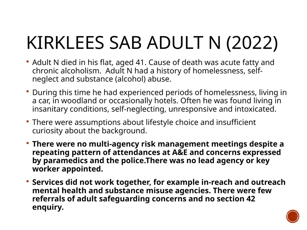self-neglect: what works? The evidence-base for - slide 19 of 26