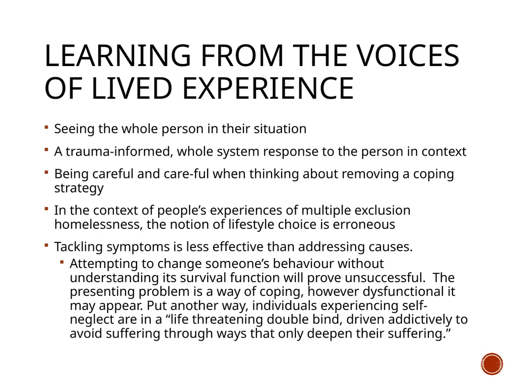 self-neglect: what works? The evidence-base for - slide 4 of 26