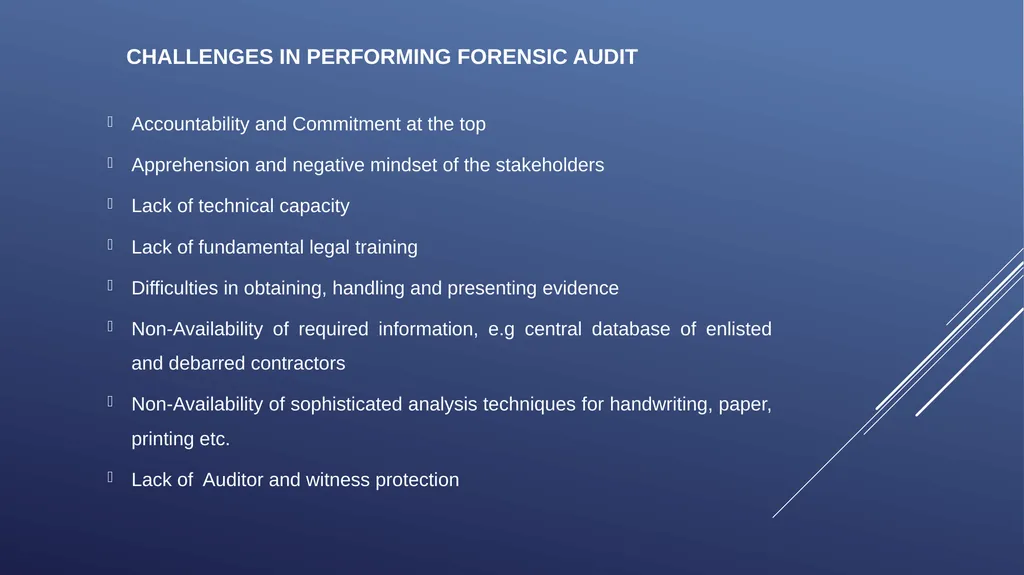 ICAB Webinar on Forensic Audit and Corporate - slide 33 of 45