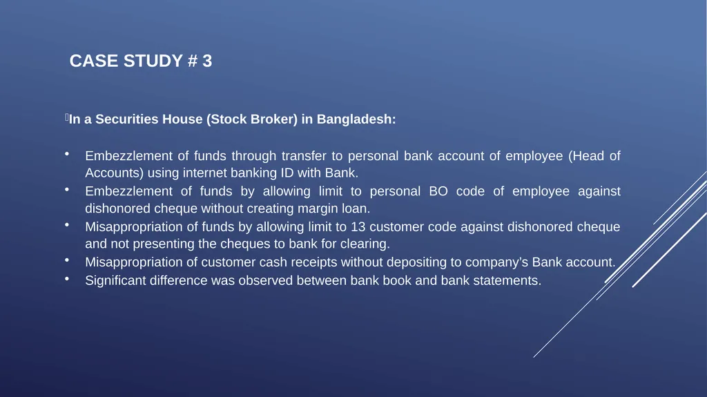 ICAB Webinar on Forensic Audit and Corporate - slide 39 of 45