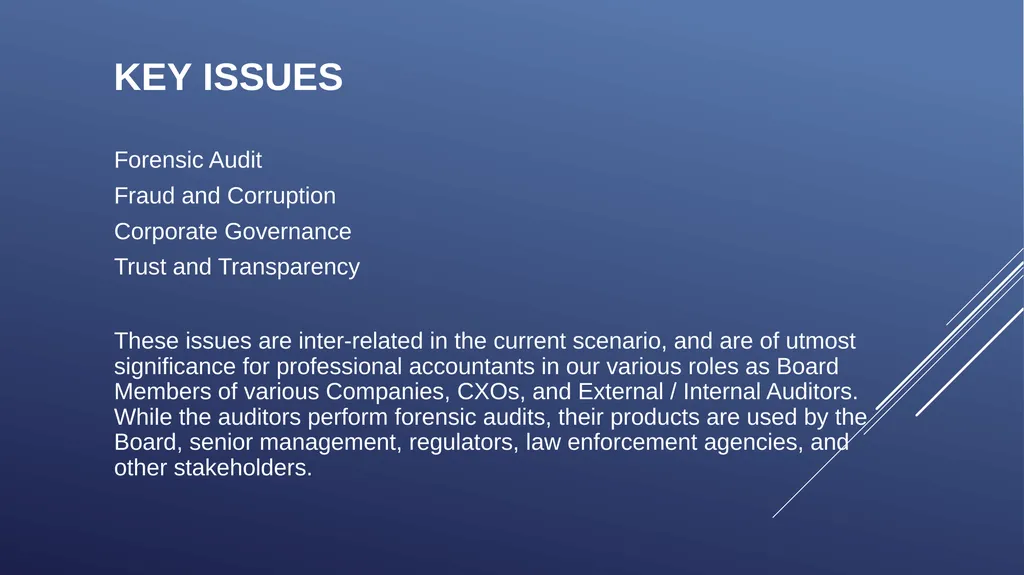 ICAB Webinar on Forensic Audit and Corporate - slide 2 of 45