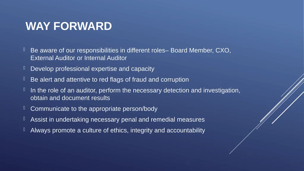 ICAB Webinar on Forensic Audit and Corporate - slide 44 of 45