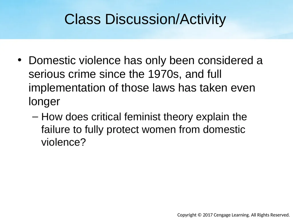 Chapter Eight Social Conflict, Critical - slide 19 of 23
