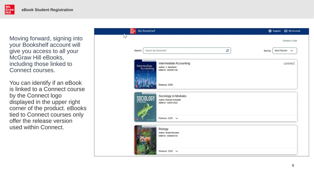 eBook Student Registration Students eBook Student - slide 9 of 10