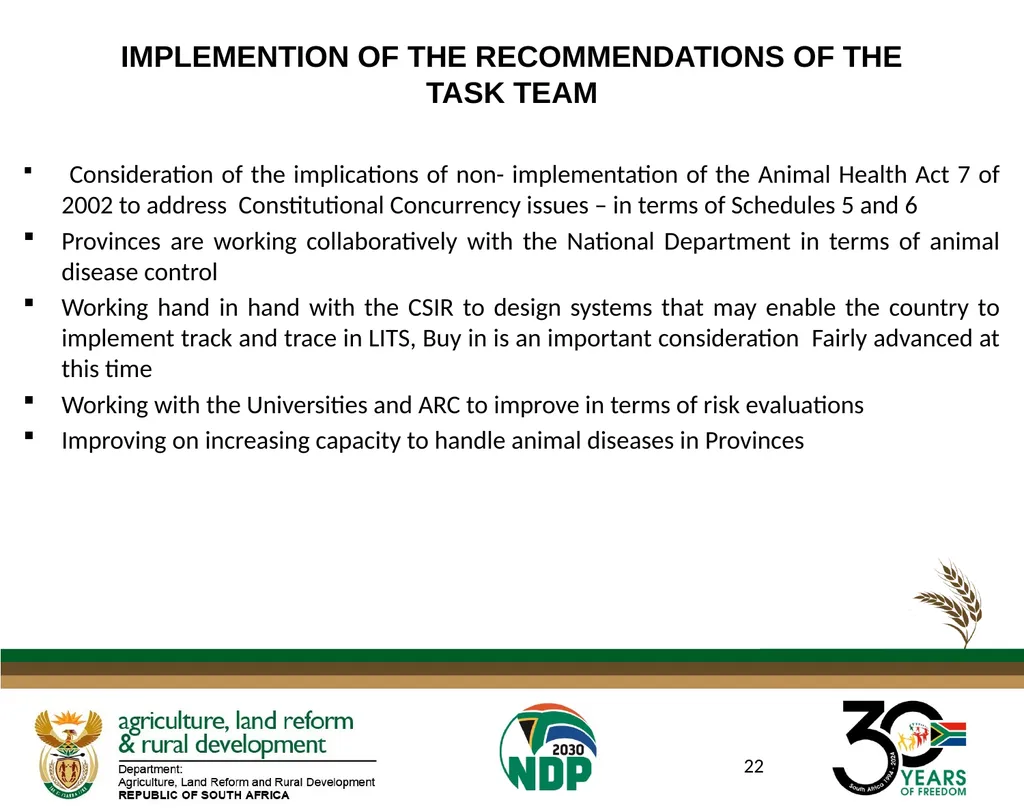 DATE: 27 AUGUST 2024 FOOT AND MOUTH DISEASE IN - slide 22 of 23