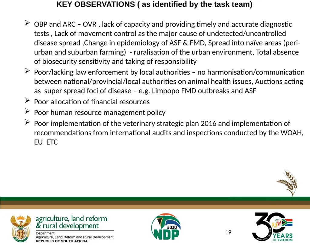 DATE: 27 AUGUST 2024 FOOT AND MOUTH DISEASE IN - slide 19 of 23