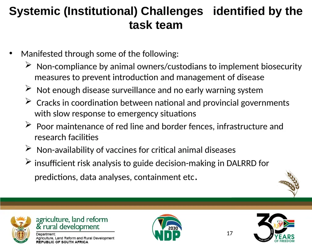 DATE: 27 AUGUST 2024 FOOT AND MOUTH DISEASE IN - slide 17 of 23
