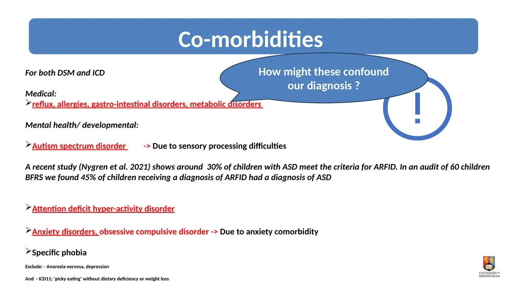 Dr Gillian Harris Understanding ARFID; diagnosis - slide 17 of 28
