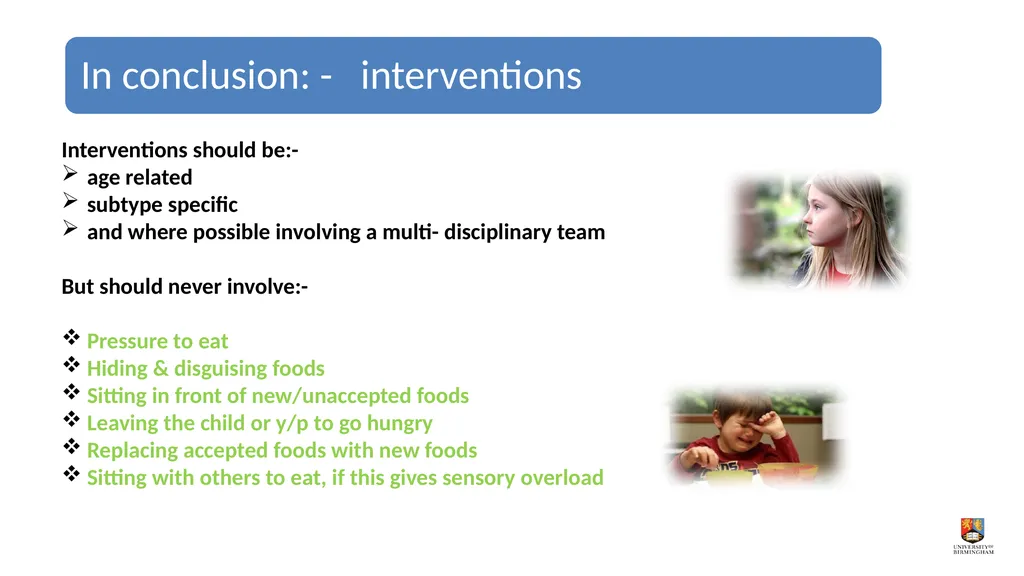 Dr Gillian Harris Understanding ARFID; diagnosis - slide 27 of 28