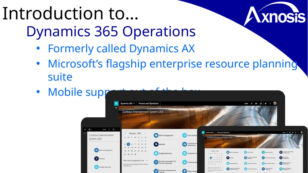 Microsoft Dynamics Look & Feel… D365 Training - slide 4 of 26