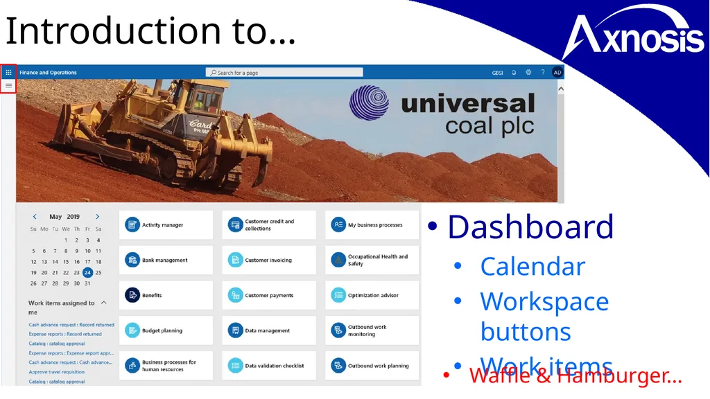 Microsoft Dynamics Look & Feel… D365 Training - slide 7 of 26