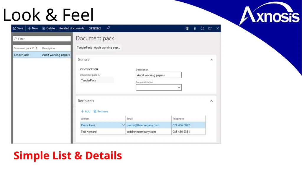Microsoft Dynamics Look & Feel… D365 Training - slide 15 of 26