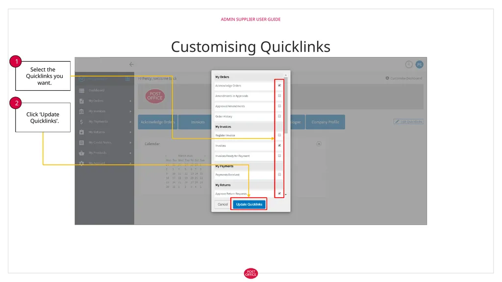 Admin Supplier User Guide Logging in to web3 Admin - slide 19 of 19