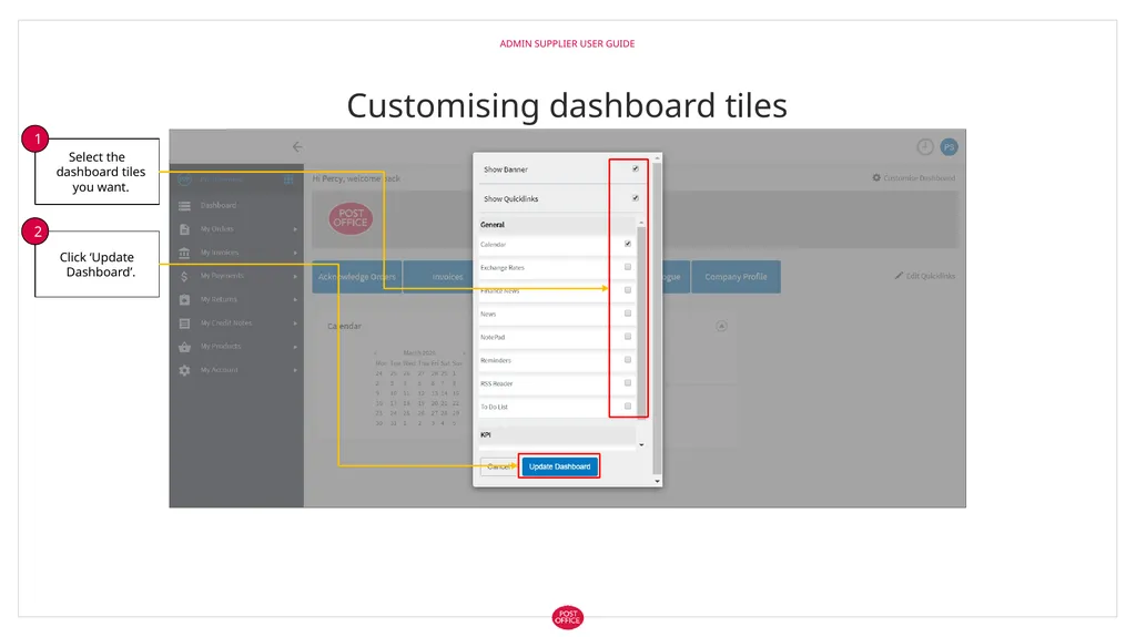 Admin Supplier User Guide Logging in to web3 Admin - slide 18 of 19