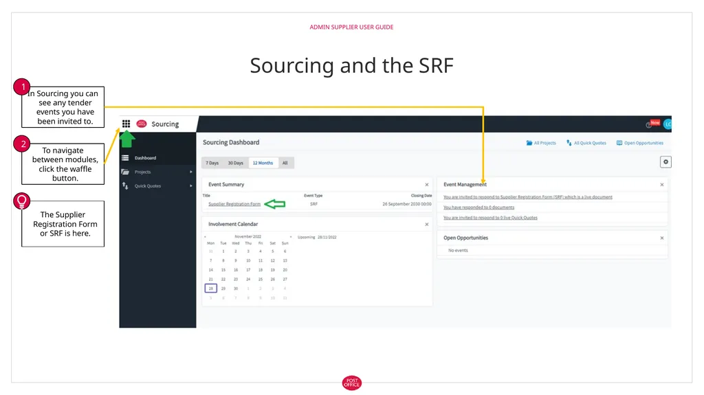 Admin Supplier User Guide Logging in to web3 Admin - slide 5 of 19