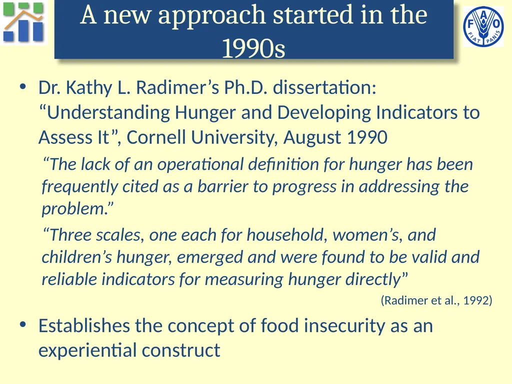 Voices of the Hungry A worldwide survey of - slide 8 of 26