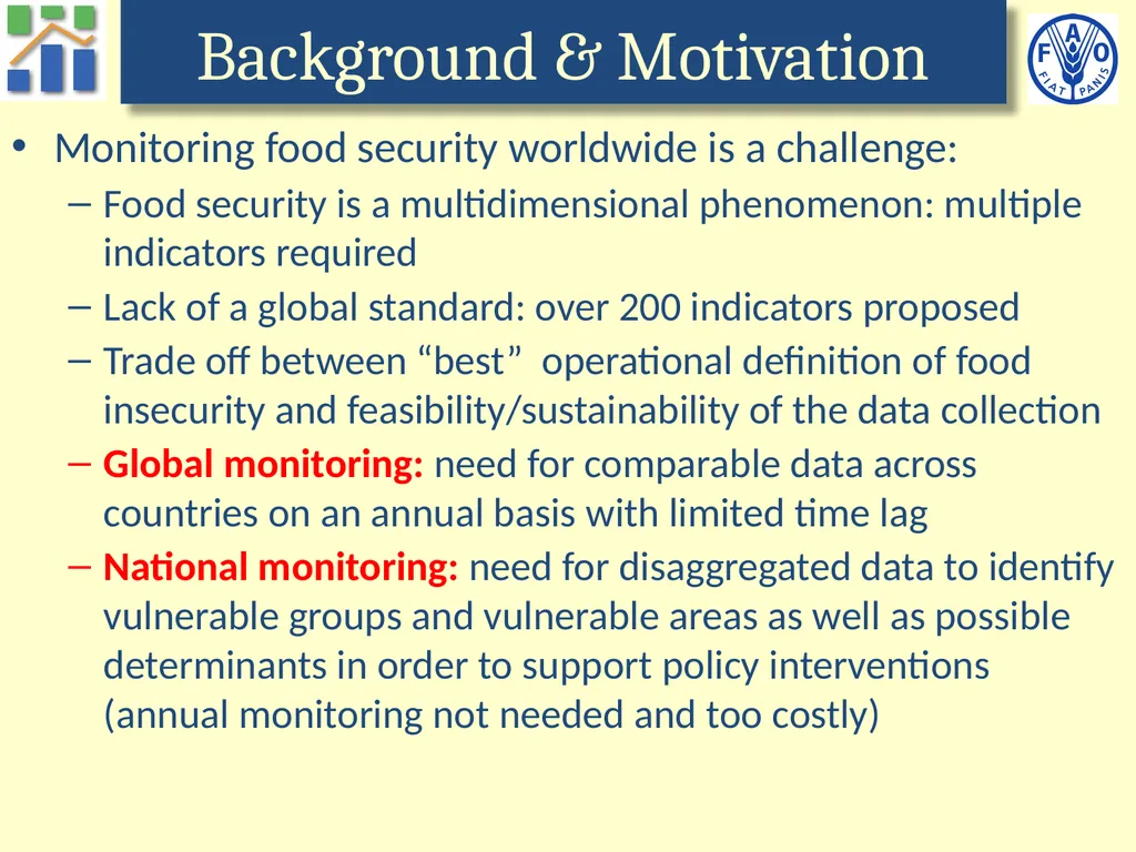 Voices of the Hungry A worldwide survey of - slide 3 of 26