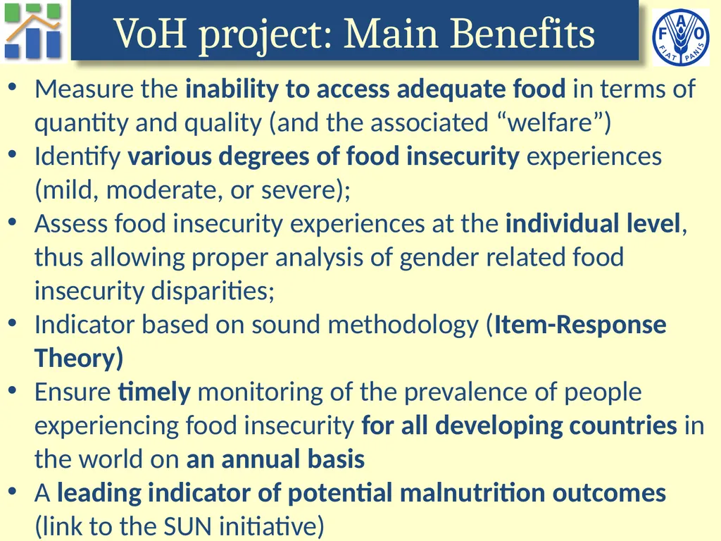 Voices of the Hungry A worldwide survey of - slide 7 of 26