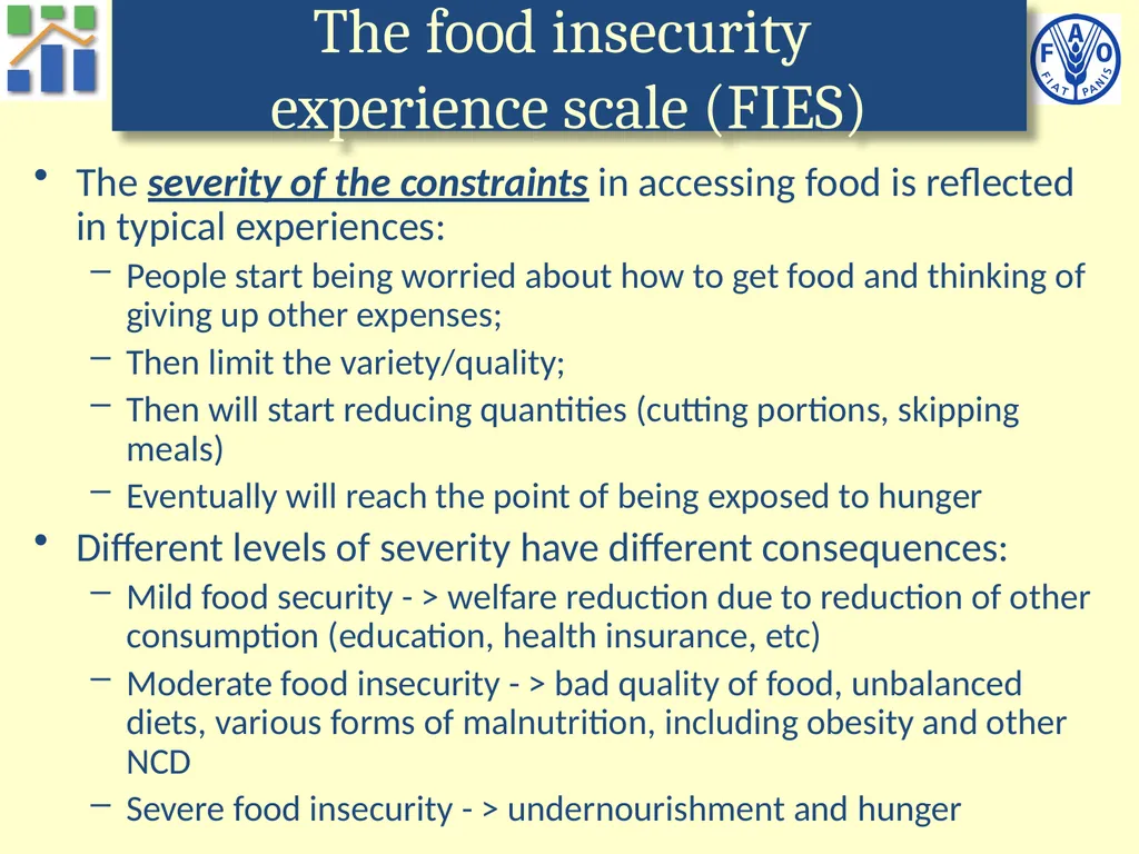 Voices of the Hungry A worldwide survey of - slide 10 of 26