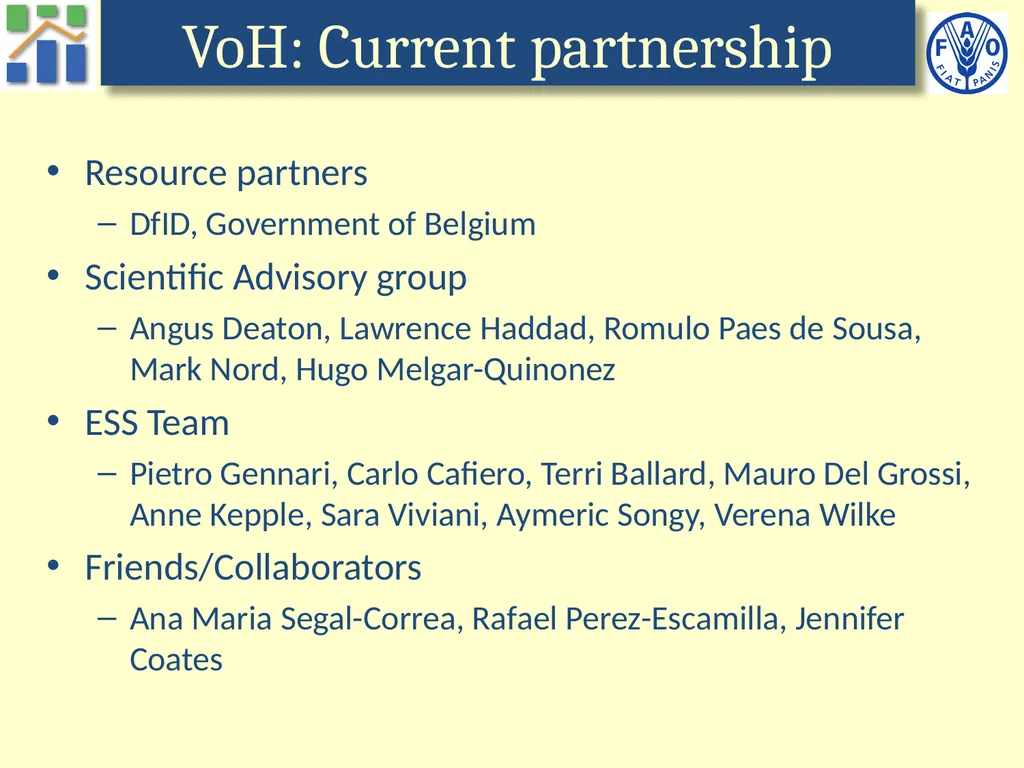 Voices of the Hungry A worldwide survey of - slide 22 of 26
