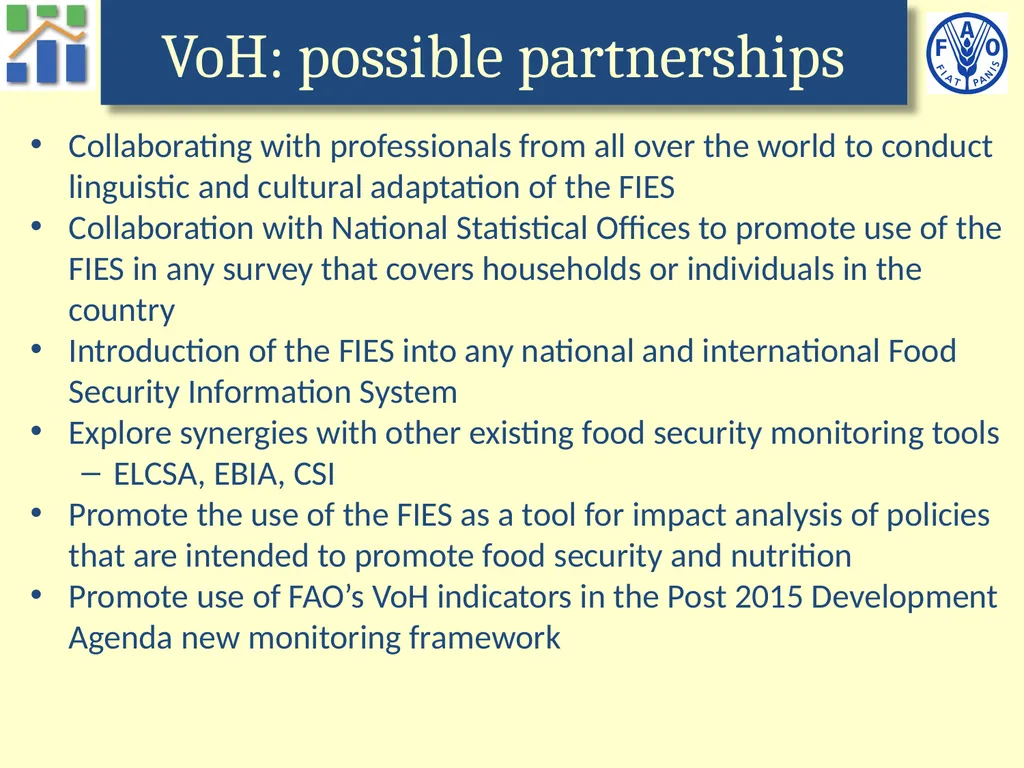 Voices of the Hungry A worldwide survey of - slide 23 of 26
