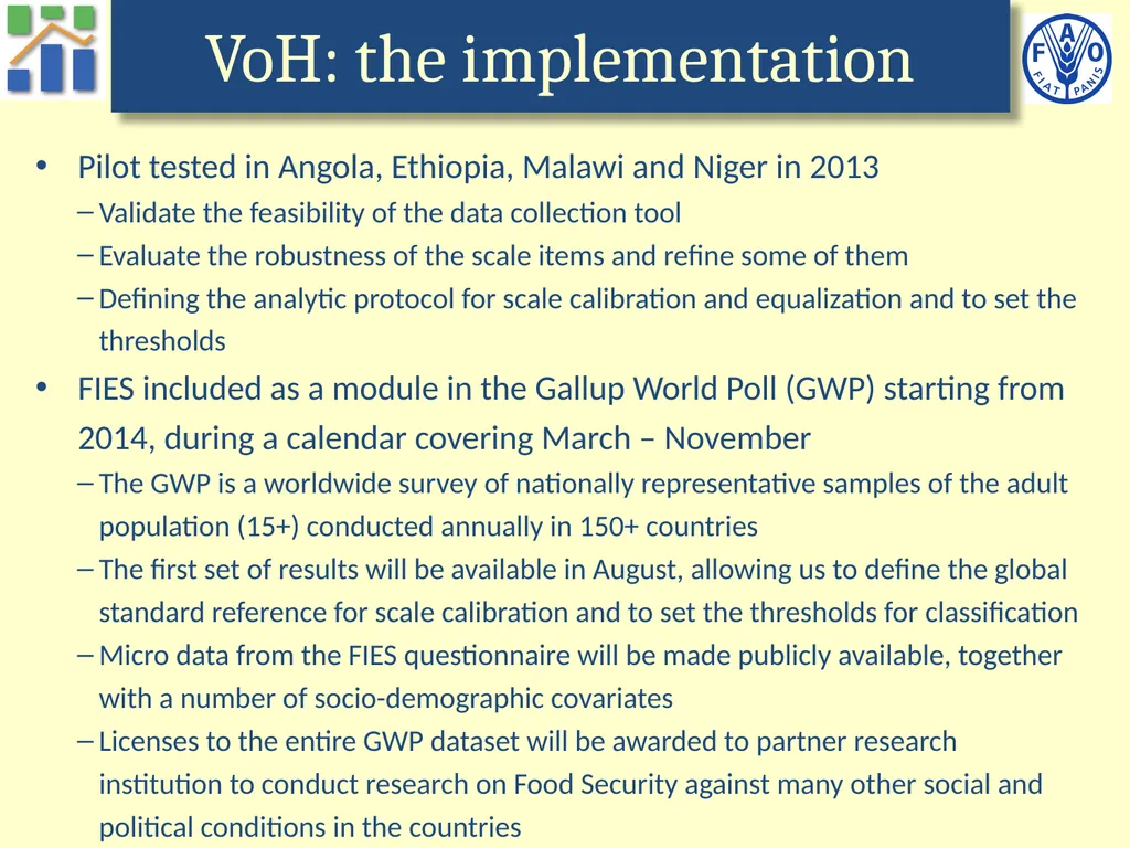 Voices of the Hungry A worldwide survey of - slide 20 of 26