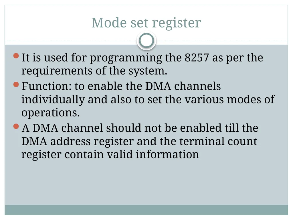 8257 DMA Controller Introduction DMA stands for - slide 15 of 25