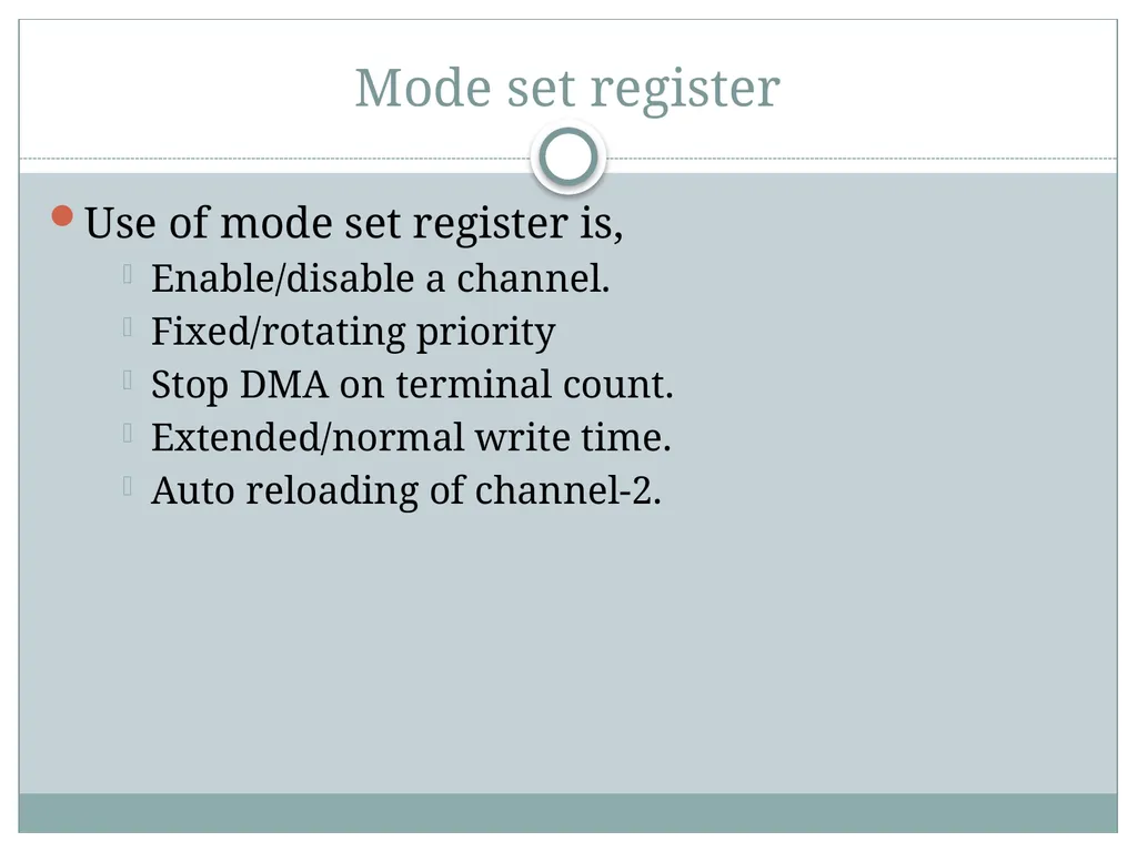 8257 DMA Controller Introduction DMA stands for - slide 16 of 25